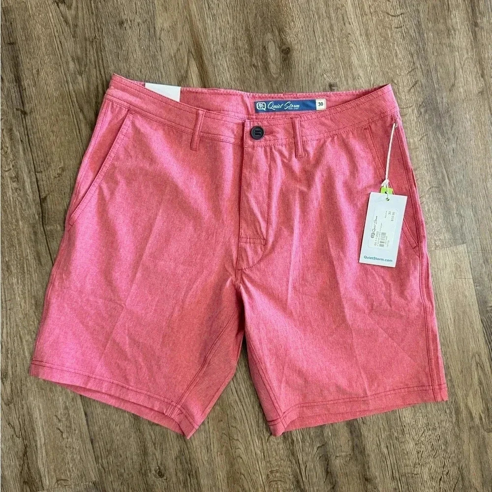 Quiet Storm • Heather Red Hybrid Shorts